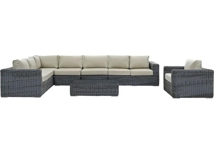 Summon 7 Piece Outdoor Patio Sunbrella® Sectional Set