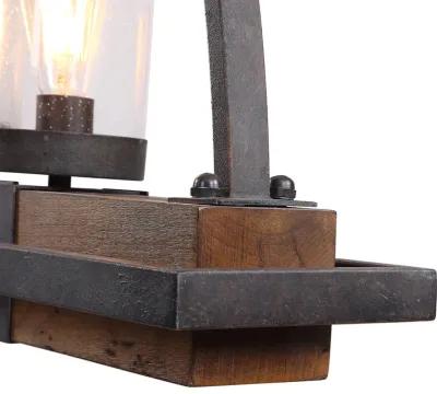 Atwood 5 Light Rustic Linear Chandelier 