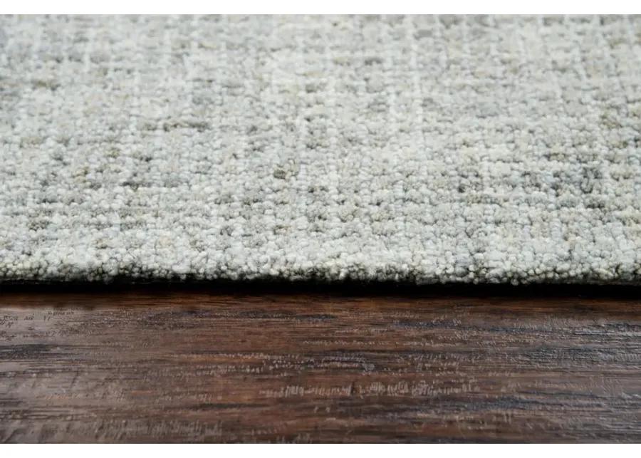 Talbot Light Gray Tweed Wool 10' x 13' Rectangle Rug