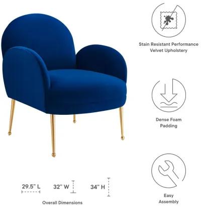 Transcend Performance Velvet Armchair