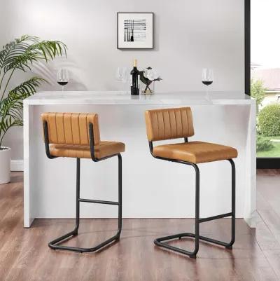 Parity Vegan Leather Counter Stools - Set of 2