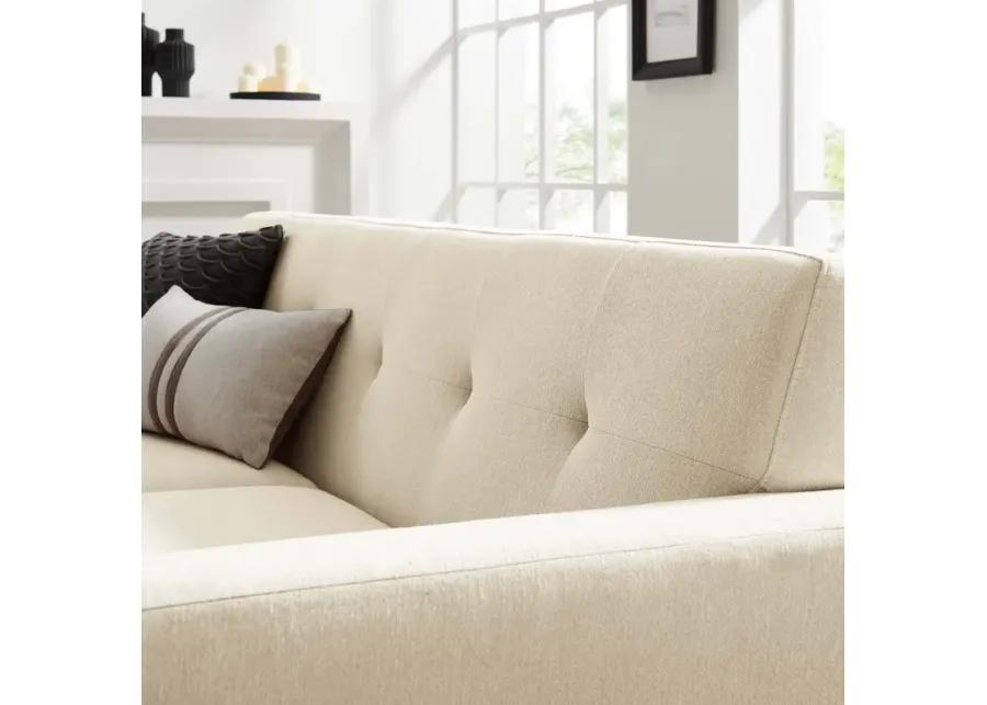 Engage Herringbone Fabric Loveseat