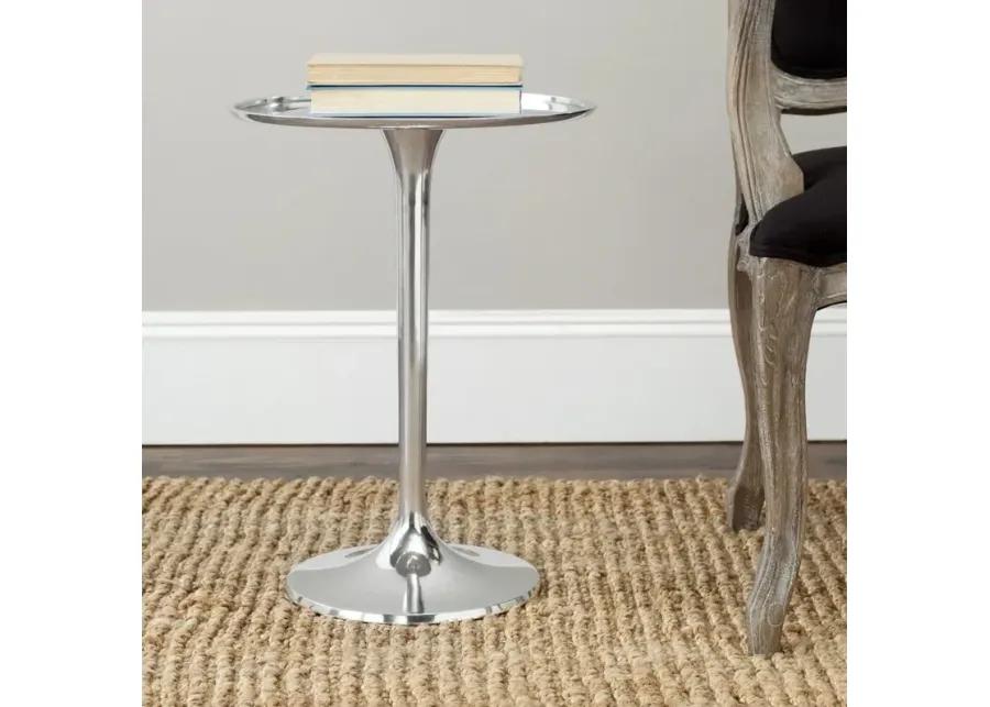 Platina Round Top Sleek Table