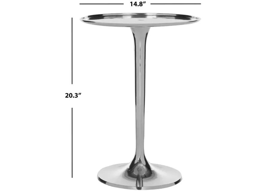 Platina Round Top Sleek Table