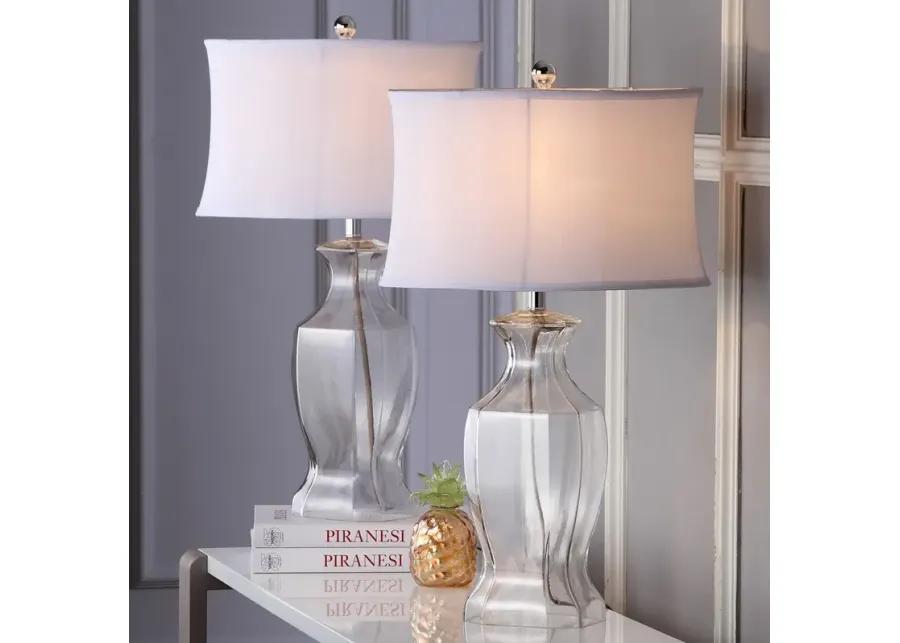 Wendy 28-Inch H Glass Table Lamp - Set of 2