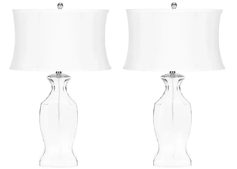 Wendy 28-Inch H Glass Table Lamp - Set of 2