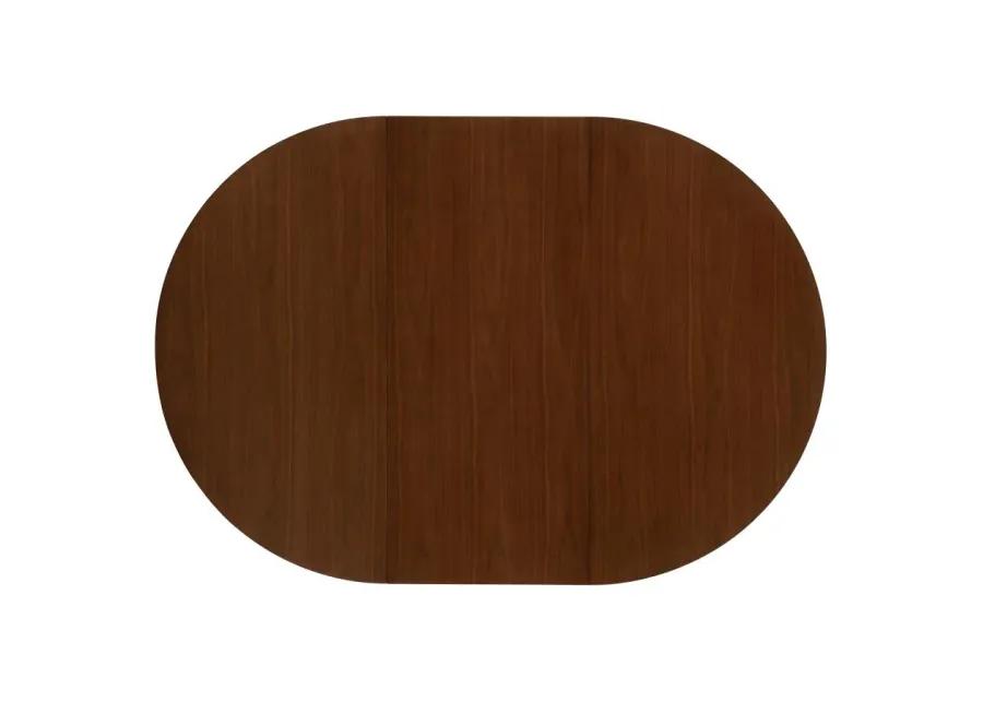 Jedda Oval Dining Table Dark Walnut