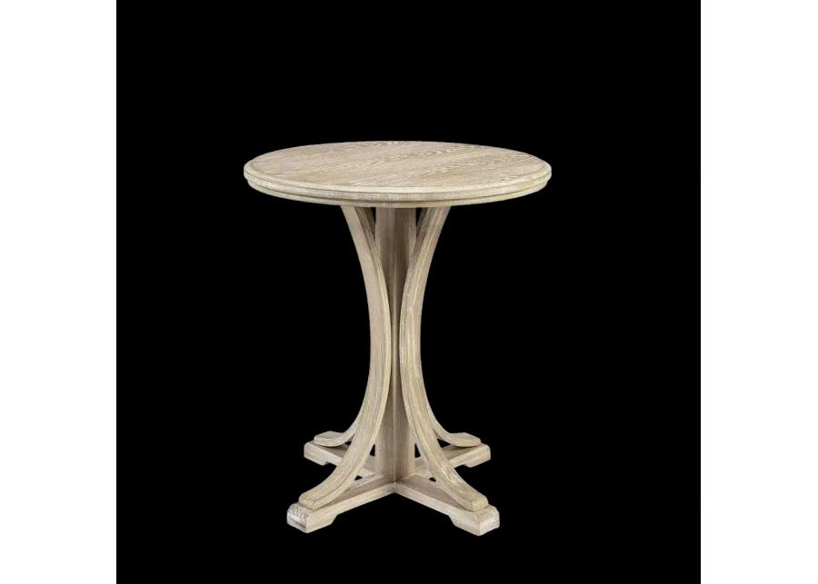 Martha Stewart Fatima Reclaimed Wheat Round Accent Table