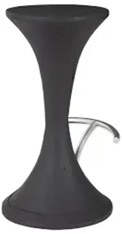 marley bar stool, burnt, stainless steel foot rest