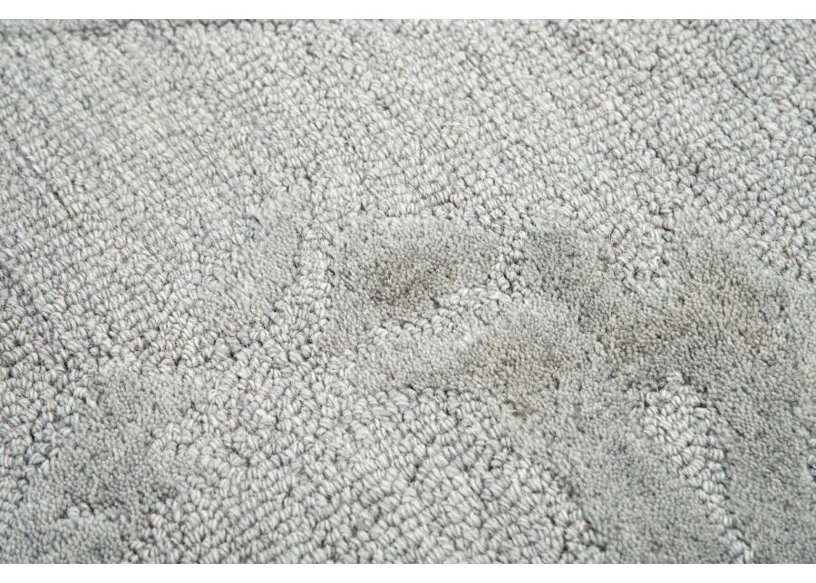 Fifth Avenue Gray Abstract Wool 9'x12' Rectangle Rug