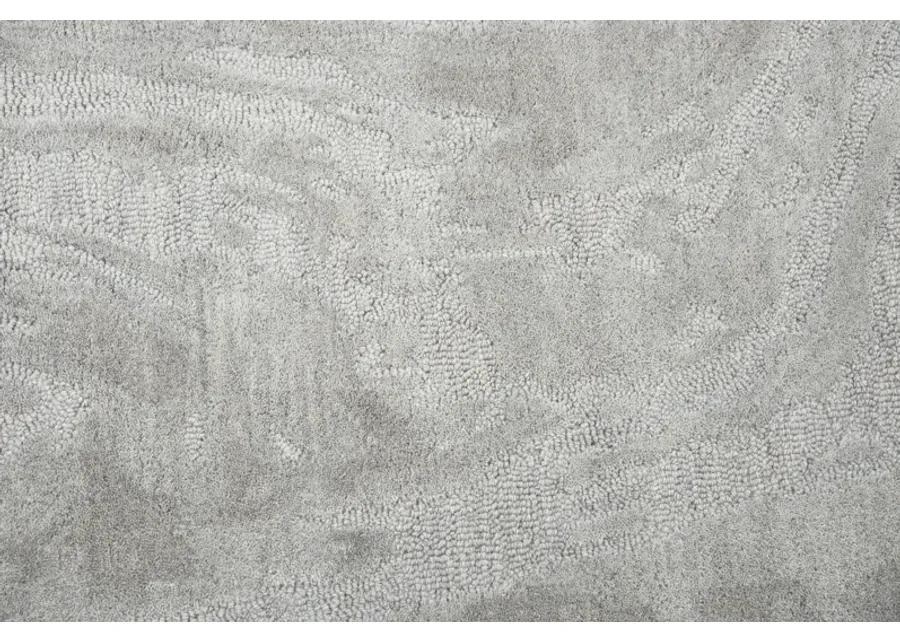 Fifth Avenue Gray Abstract Wool 9'x12' Rectangle Rug