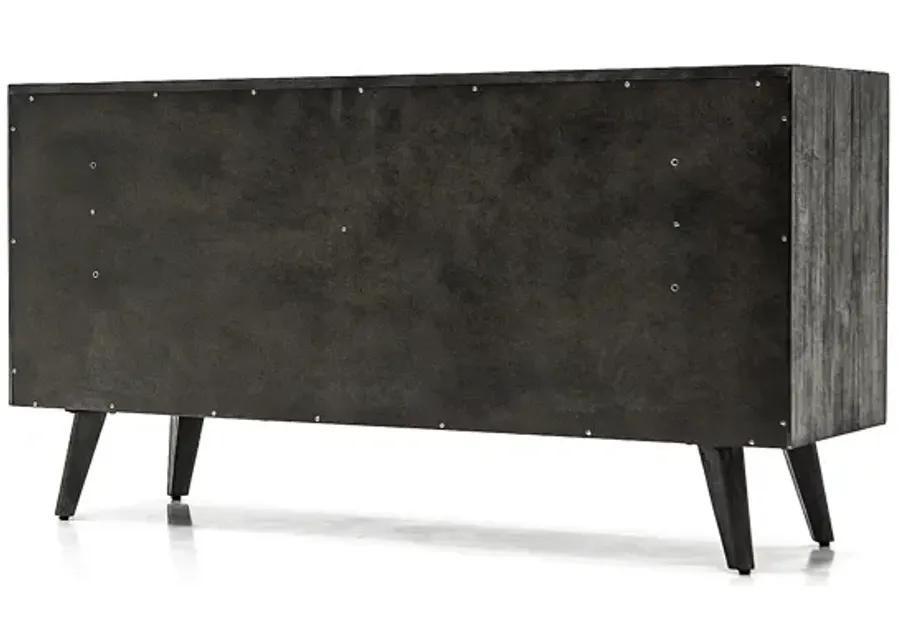 Mohave Mid-Century Tundra Gray Acacia 6 Drawer Dresser