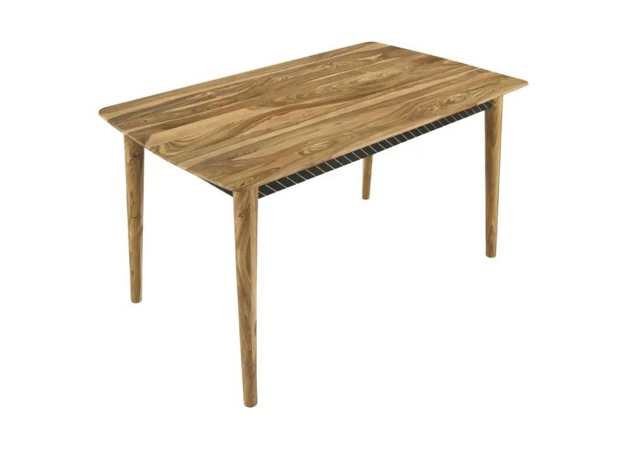 Partridge Rectangular Counter Height Table Natural Sheesham