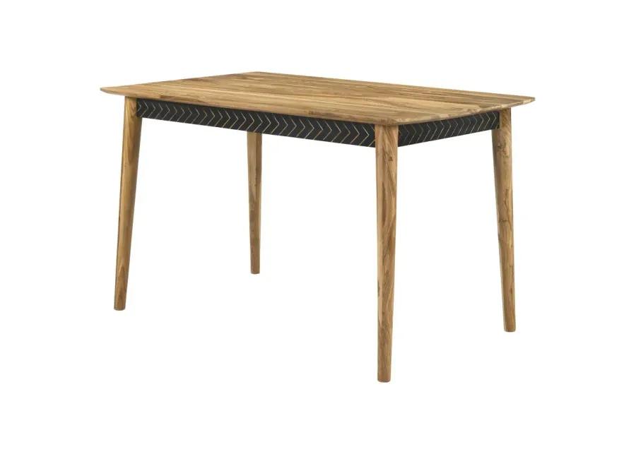 Partridge Rectangular Counter Height Table Natural Sheesham