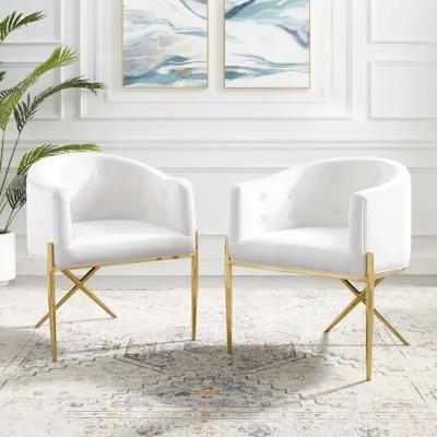 Savour Accent Dining Armchair Performance Velvet Set of 2