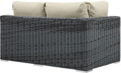 Summon Outdoor Patio Sunbrella® Left Arm Loveseat