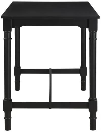 Martina 5-piece Rectangular Spindle Leg Counter Height Dining Set Oatmeal and Black