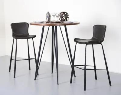 Melody Bar Stool in Dark Gray - Set of 2