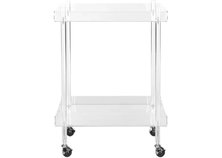 HEALY ACRYLIC KITCHEN CART