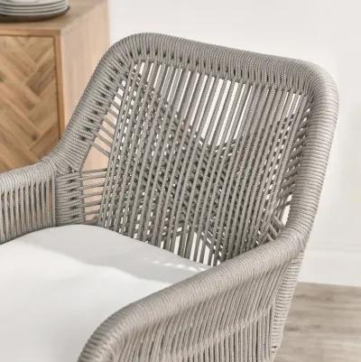 Marley Outdoor Bar Stool Ash Gray