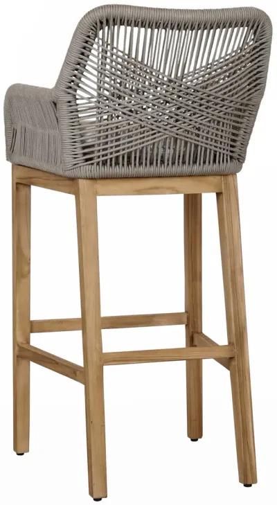 Marley Outdoor Bar Stool Ash Gray