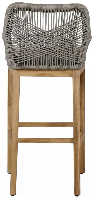 Marley Outdoor Bar Stool Ash Gray