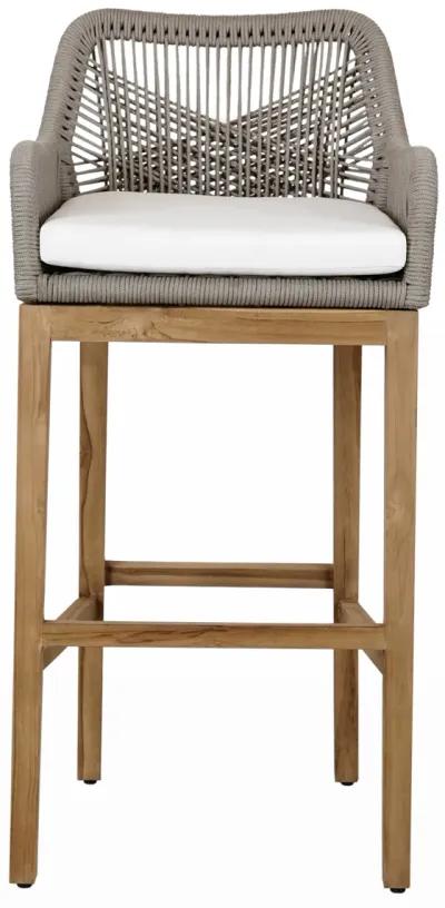 Marley Outdoor Bar Stool Ash Gray