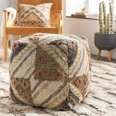 Luanda 18"H x 18"W x 18"D Pouf