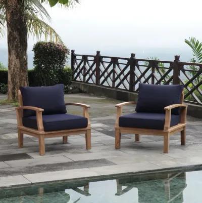 Marina 2 Piece Outdoor Patio Teak Set