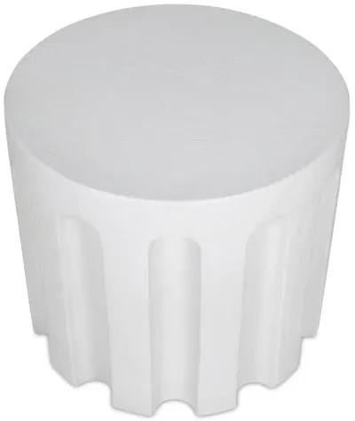 Eris Outdoor Accent Table White