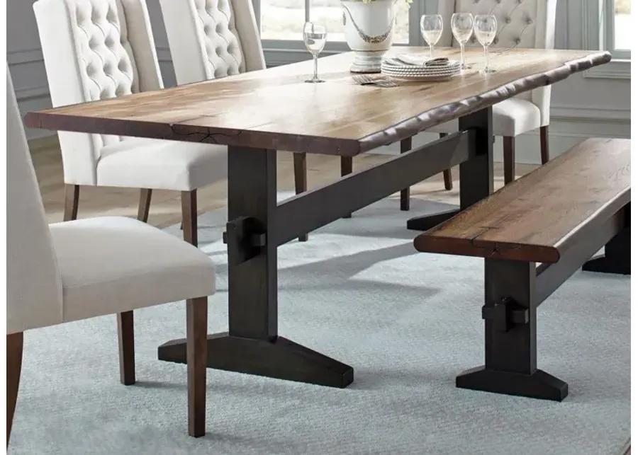 Abbeville Live Edge Trestle Dining Table