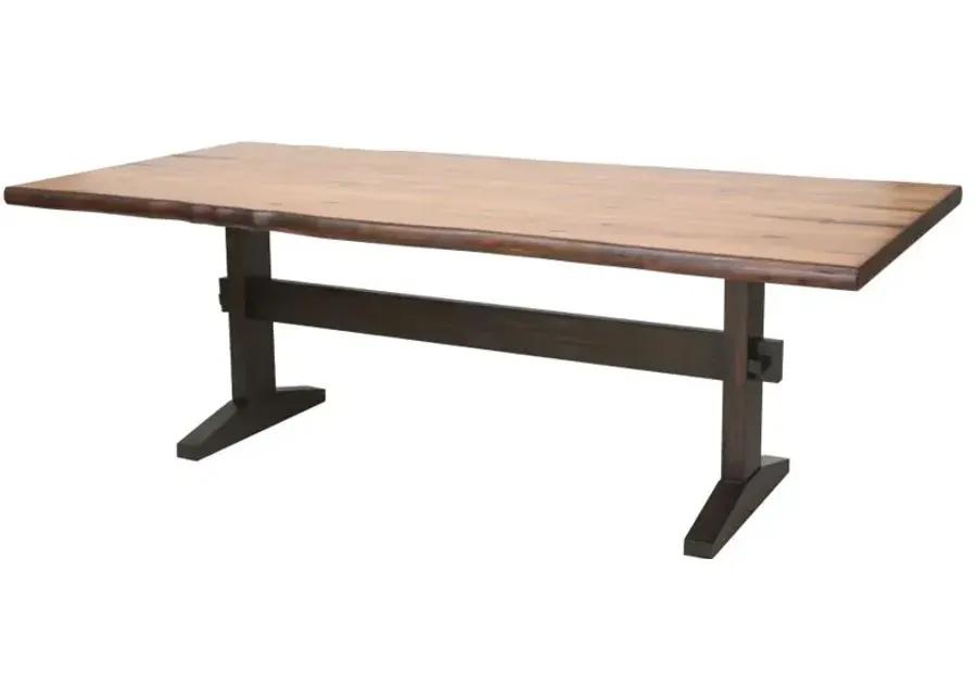 Abbeville Live Edge Trestle Dining Table