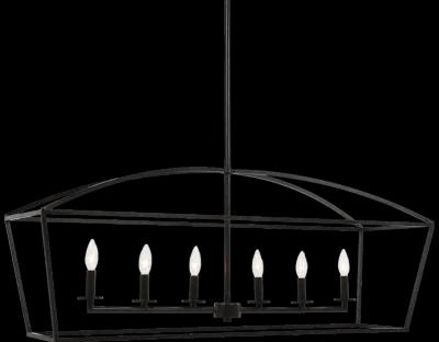 Clayton 6 Light Linear Chandelier