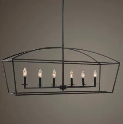 Clayton 6 Light Linear Chandelier