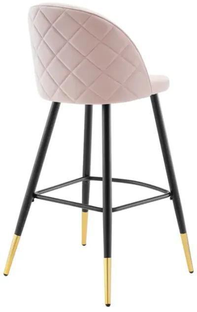 Cordial Performance Velvet Bar Stools - Set of 2