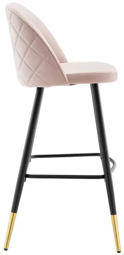 Cordial Performance Velvet Bar Stools - Set of 2