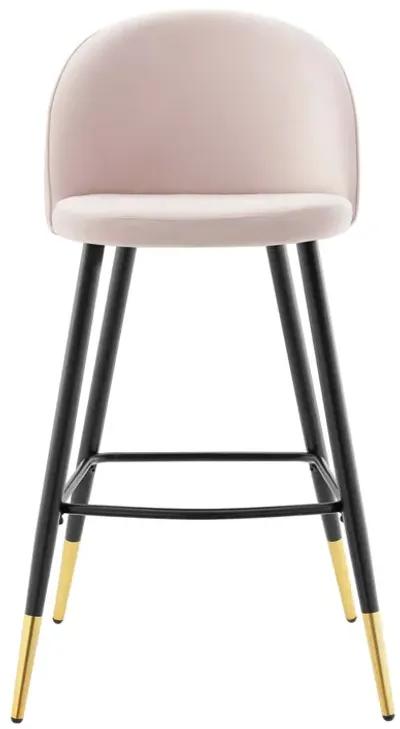 Cordial Performance Velvet Bar Stools - Set of 2