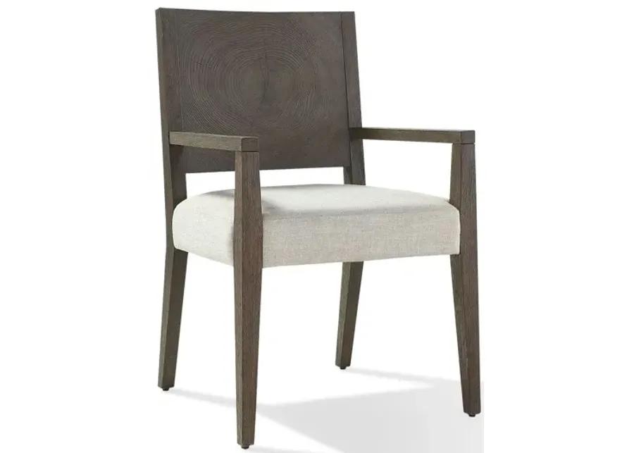 Oakland Wood Arm Chair in Brunette