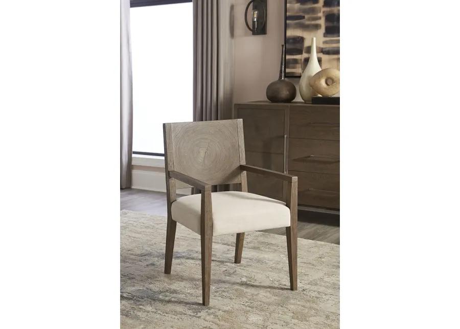 Oakland Wood Arm Chair in Brunette