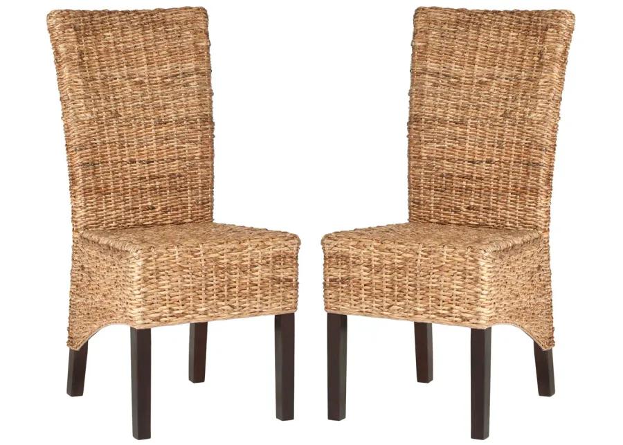 KISKA 18''H RATTAN SIDE CHAIR - Set of 2