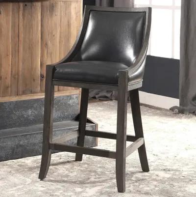 Elowen Leather Counter Stool