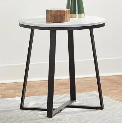 Demi Base round End Table