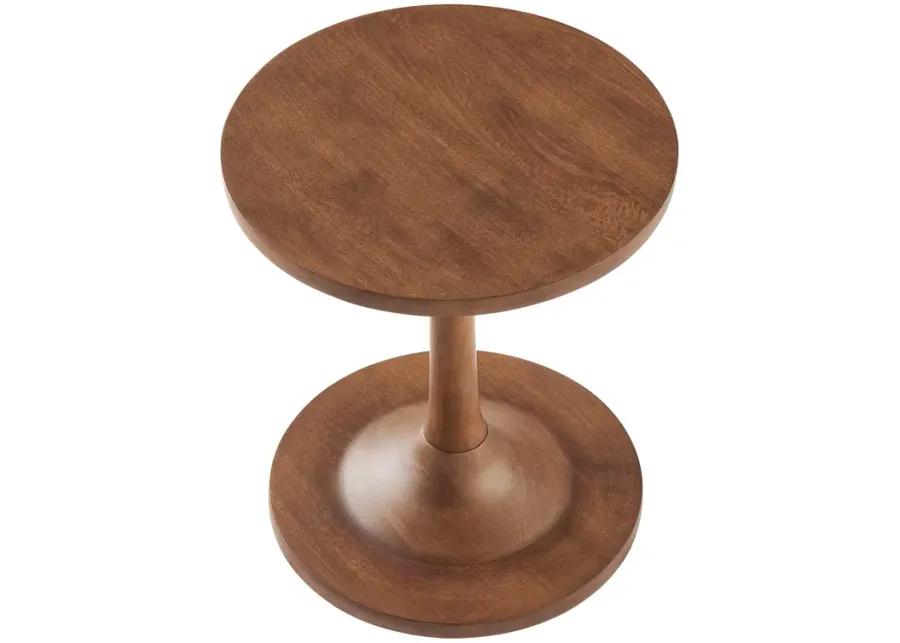 Lina Round Mango Wood Side Table