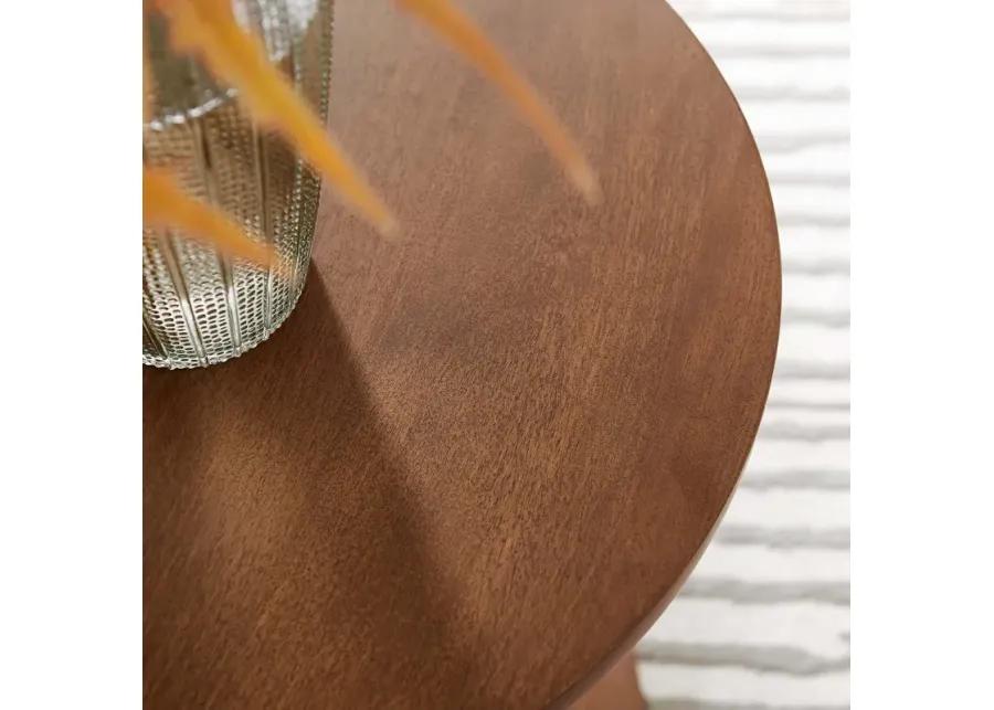 Lina Round Mango Wood Side Table