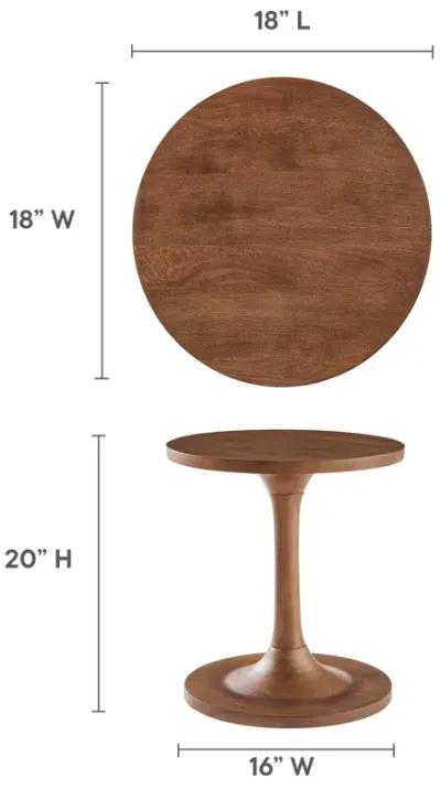 Lina Round Mango Wood Side Table