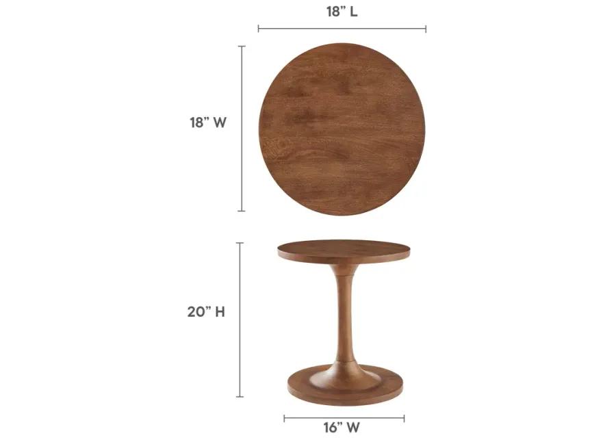 Lina Round Mango Wood Side Table