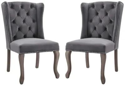 Apprise Side Chair Performance Velvet Set of 2