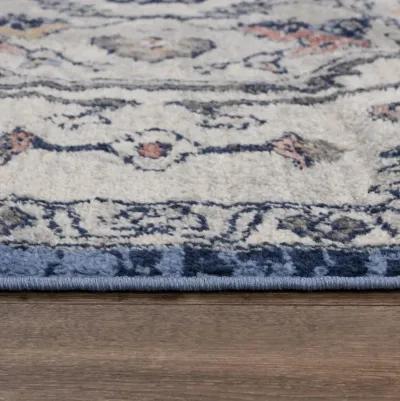 Marquise Blue  Polypropylene  8'0"x9'6" Rectangle Rug