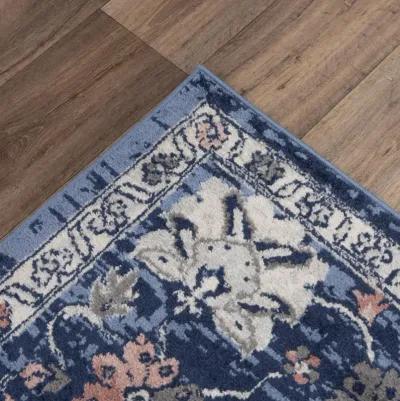 Marquise Blue  Polypropylene  8'0"x9'6" Rectangle Rug