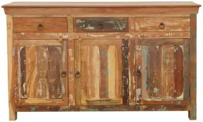 Henry 3-door Accent Cabinet Reclaimed Wood